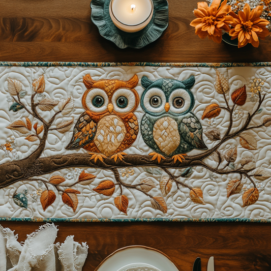 Midnight Gaze Quilted Table Runner NCU0VH3149