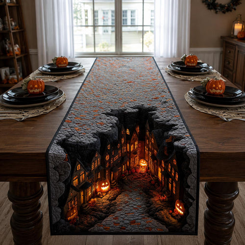 Midnight Hollow Quilted Table Runner NCU0DV9925