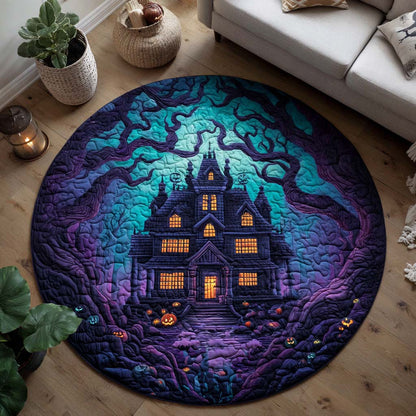 Midnight Howl Quilted Round Mat NCU0TD057