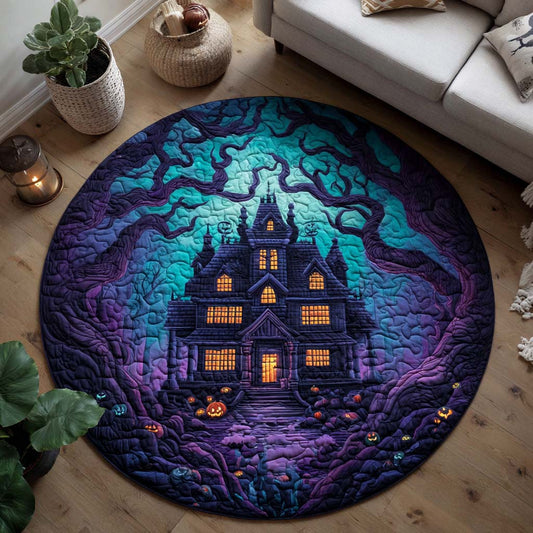 Midnight Howl Quilted Round Mat NCU0TD057