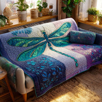 Midnight Jewel Wings Quilted Sofa Cover NCU0XD1647