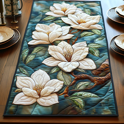 Midnight Magnolia Quilted Table Runner NCU0DV3646