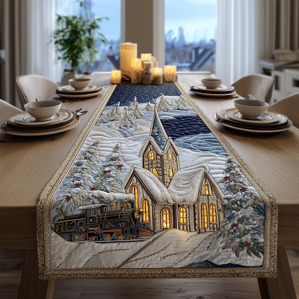 Midnight Mass Express Quilted Table Runner NCU0TH3885
