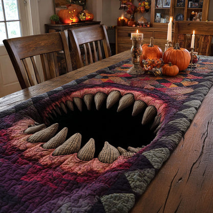 Midnight Maw Quilted Table Runner NCU0PT11849