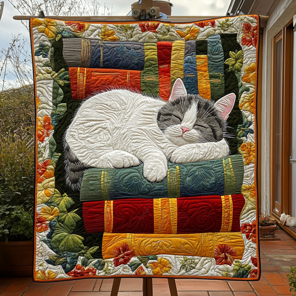 Midnight Meow Quilted Blanket NCU0DK1127