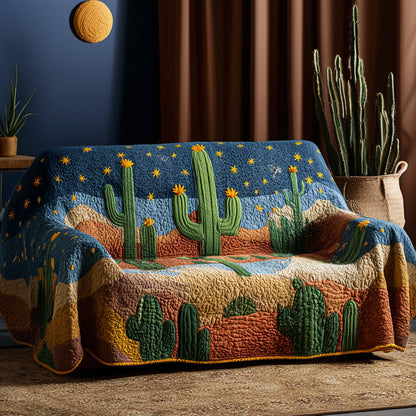 Midnight Mesa Quilted Sofa Cover NCU0VL3033