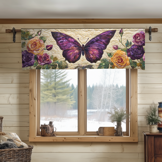 Midnight Monarch Quilted Valance NCU0VH3198