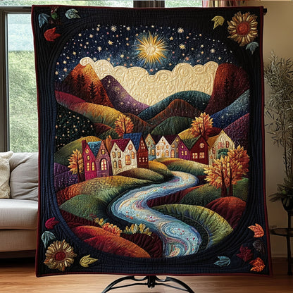 Midnight Oasis Quilted Blanket NCU0PT7045