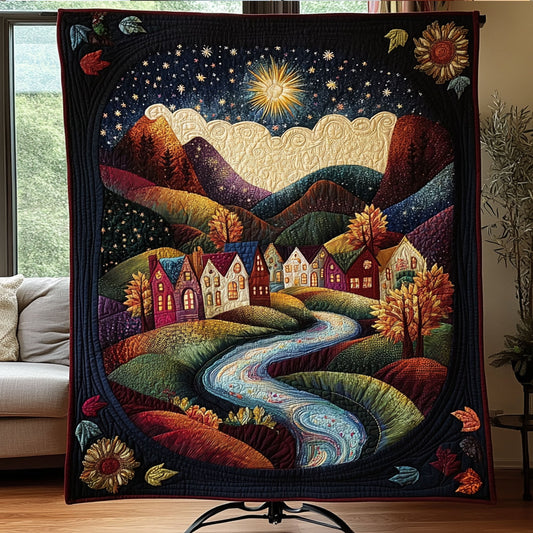 Midnight Oasis Quilted Blanket NCU0PT7045