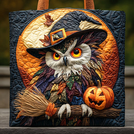 Midnight Owl Quilted Tote Bag NCU0TD580