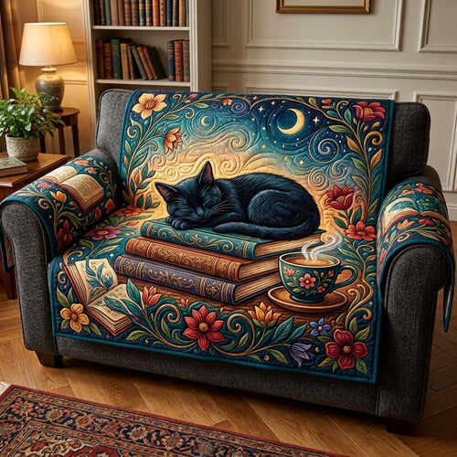 Midnight Reader Quilted Sofa Cover NCU0TD2574