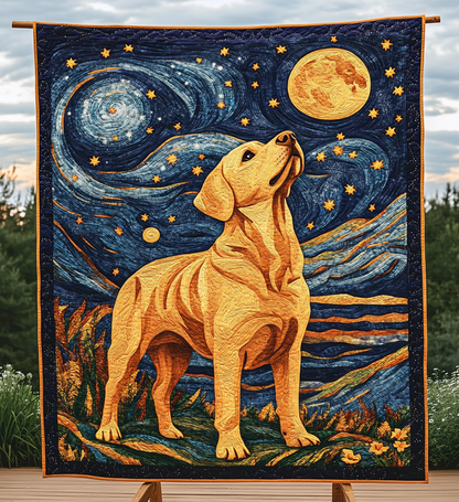 Midnight Retriever Quilted Blanket NCU0PT693