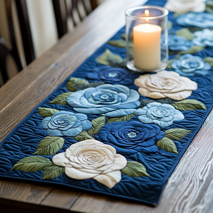 Midnight Rose Quilted Table Runner NCU0VH5495