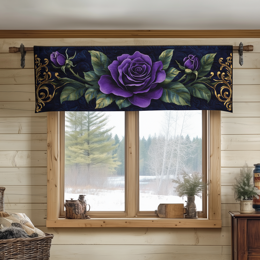 Midnight Rose Quilted Valance NCU0VH3306