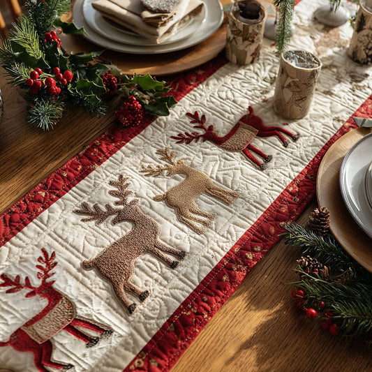 Midnight Sleigh Quilted Table Runner NCU0PT9052