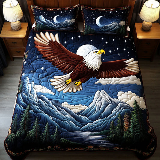 Midnight Soar 3-Piece Quilted Bedding Set NCU0NT3771