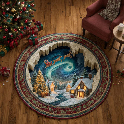 Midnight Spiral Quilted Round Mat NCU0NT11245