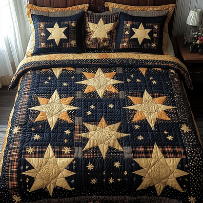 Midnight Star 3-Piece Quilted Bedding Set NCU0VH2886