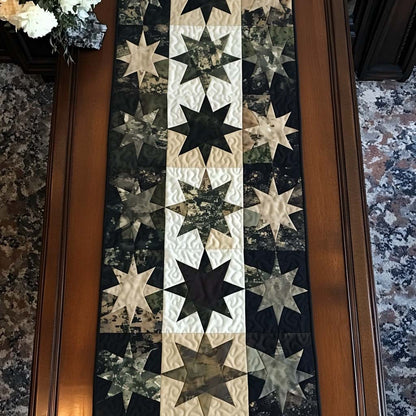 Midnight Stars Quilted Table Runner NCU0NT7701