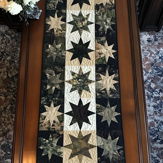 Midnight Stars Quilted Table Runner NCU0NT7701