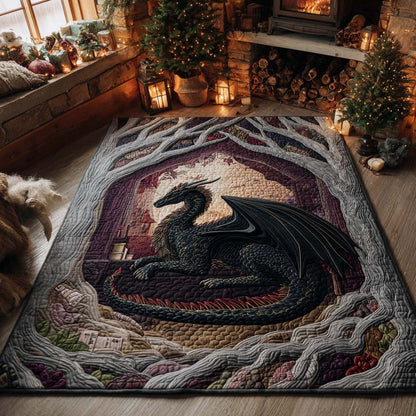 Midnight Swan Serpent Area Rug NCU0XD2158