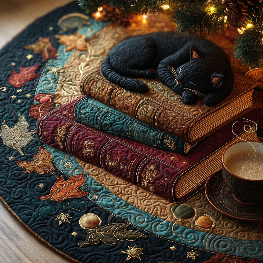 Midnight Tales Christmas Quilted Tree Skirt NCU0TV813