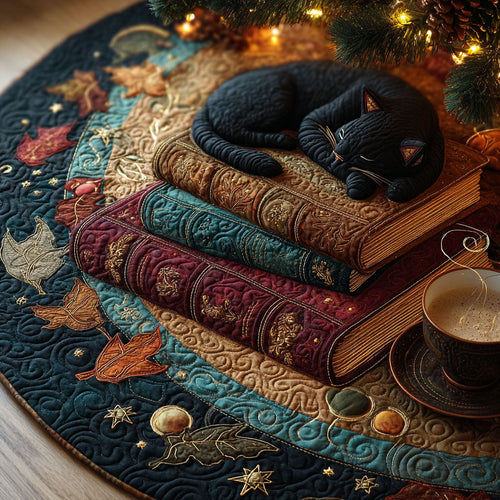 Midnight Tales Christmas Quilted Tree Skirt NCU0TV813