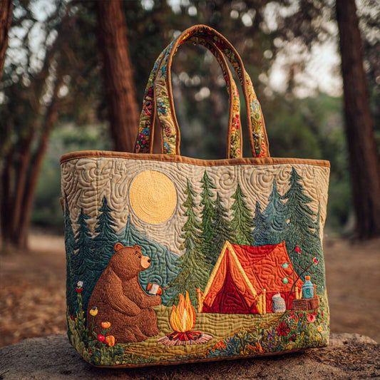 Midnight Tent Tales Quilted Tote Bag NCU0NT9384