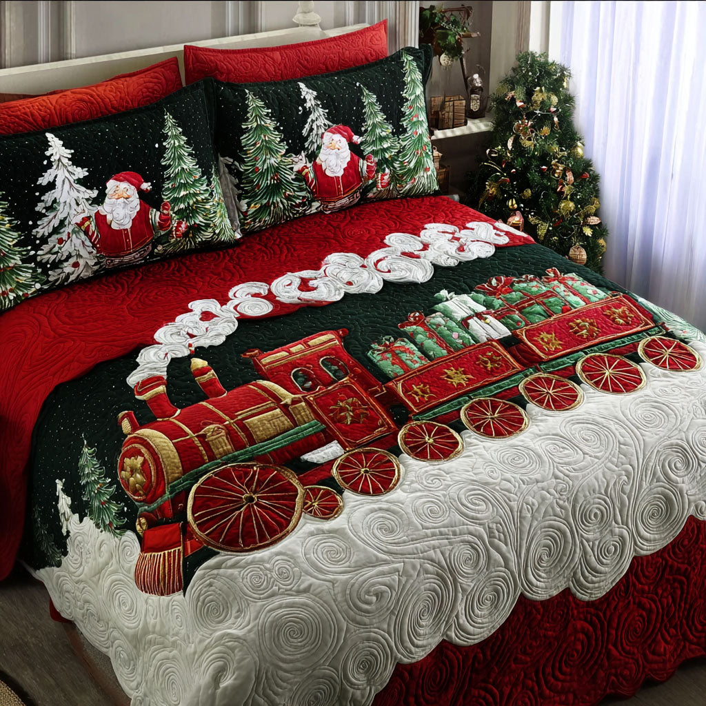 Midnight Train 3-Piece Quilted Bedding Set NCU0PT10313