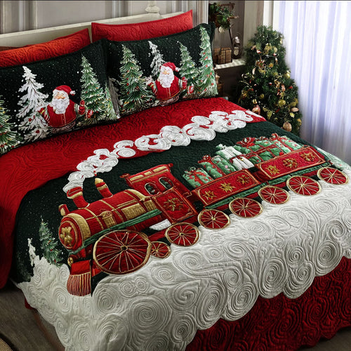 Midnight Train 3-Piece Quilted Bedding Set NCU0PT10313