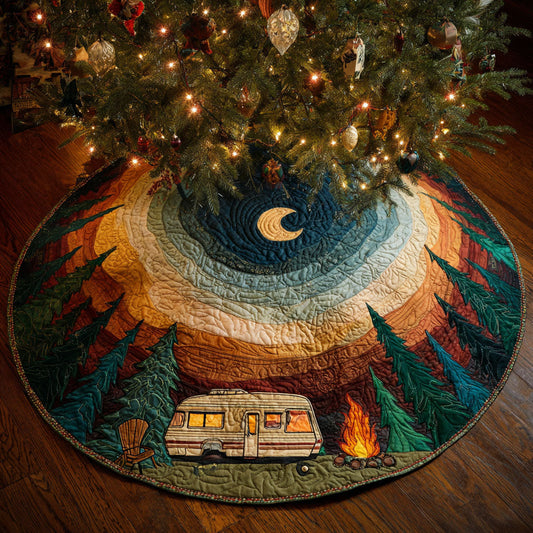 Midnight Vista Christmas Quilted Tree Skirt NCU0TV1342