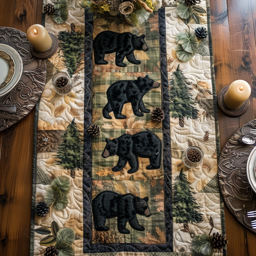 Midnight Wanderer Quilted Table Runner NCU0DV4197
