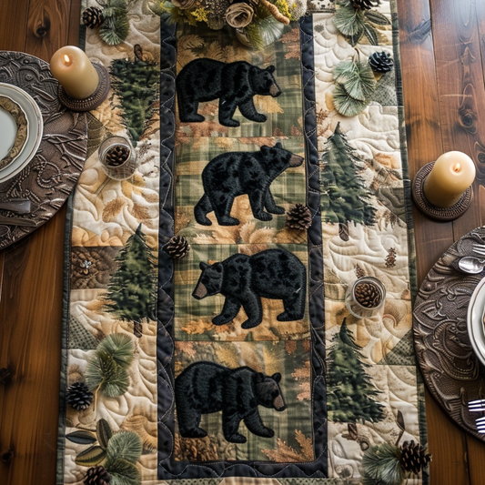 Midnight Wanderer Quilted Table Runner NCU0DV4197