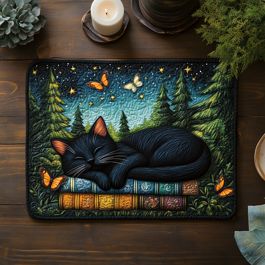 Midnight Whisker Quilted Placemat NCU0DV5749
