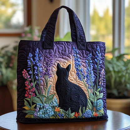 Midnight Whiskers Quilted Tote Bag NCU0DV7036