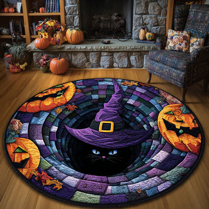 Midnight Witch Quilted Round Mat NCU0VL2906