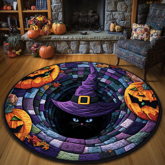 Midnight Witch Quilted Round Mat NCU0VL2906