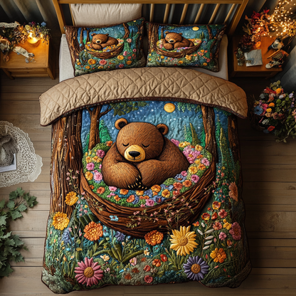 Mighty Bear 3-Piece Quilted Bedding Set NCU0DK7494