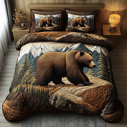 Mighty Bear 3-Piece Quilted Bedding Set NCU0DK9630