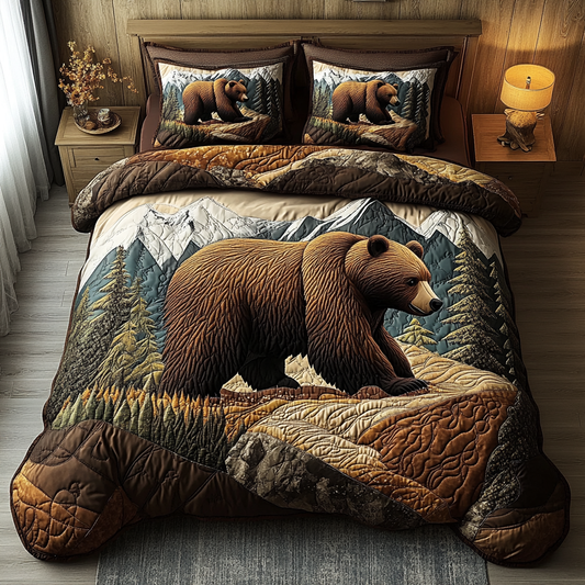Mighty Bear 3-Piece Quilted Bedding Set NCU0DK9630