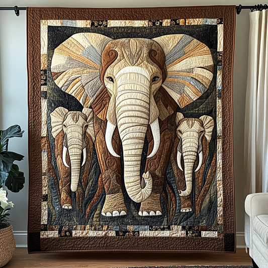 Mighty Elephant Quilted Blanket NCU0DK9955