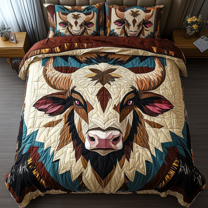 Mighty Horns 3-Piece Quilted Bedding Set NCU0VH3258