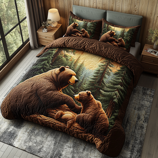 Mighty Paw 3-Piece Quilted Bedding Set NCU0DK6824
