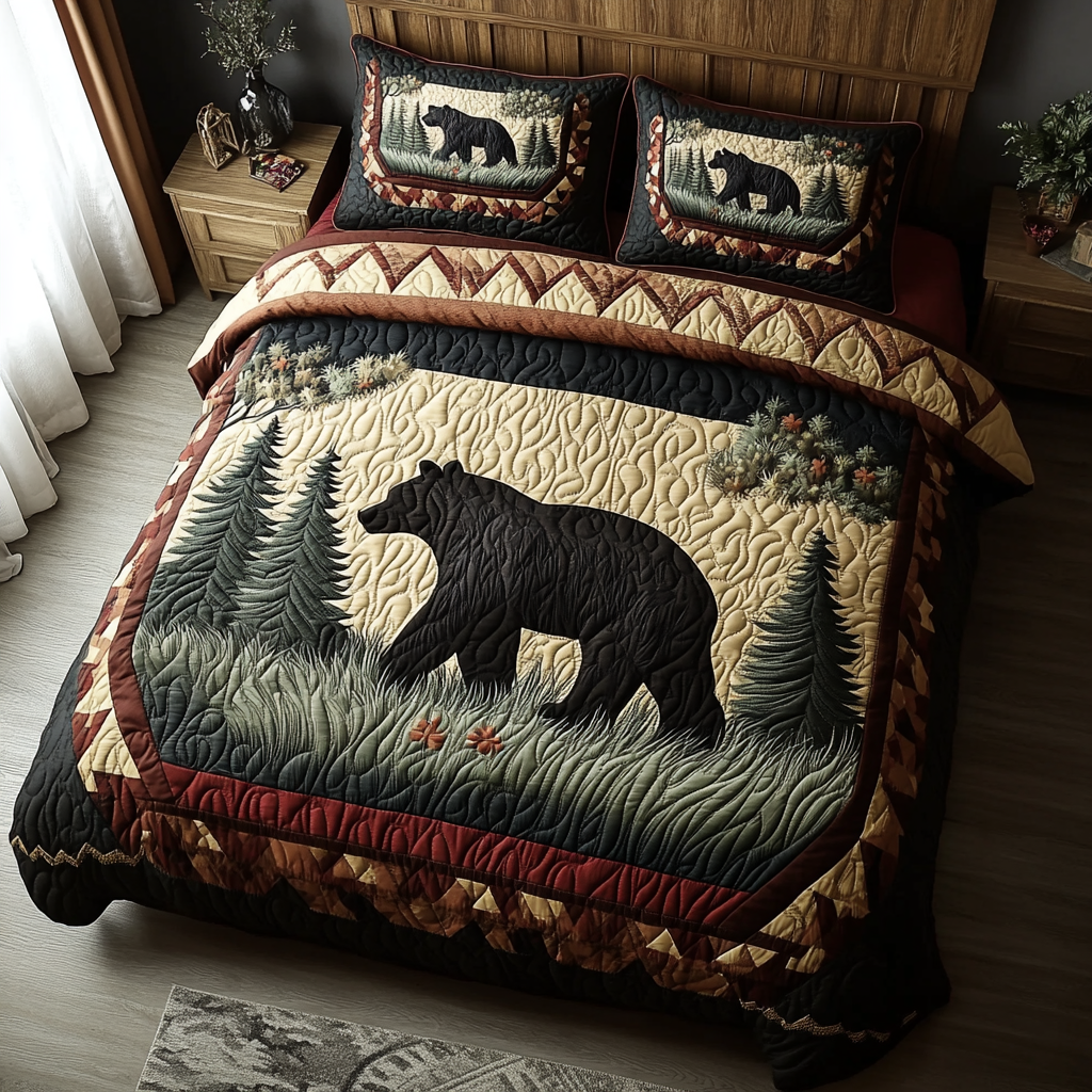 Mighty Paws 3-Piece Quilted Bedding Set NCU0DK7809