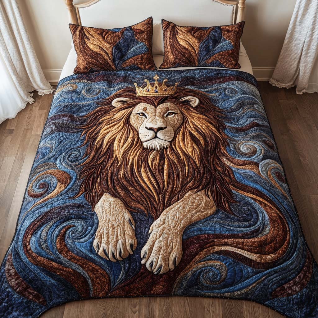 Mighty Roar 3-Piece Quilted Bedding Set NCU0NT2413