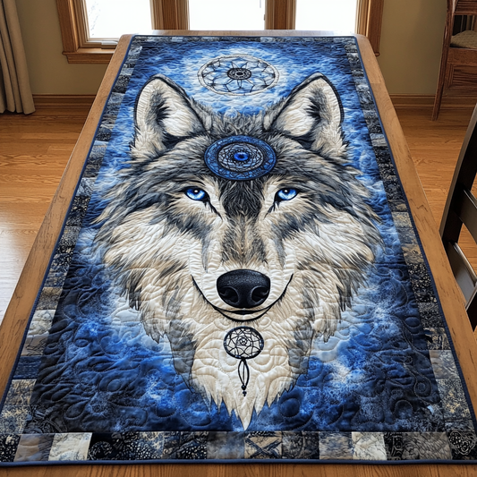 Mighty Wolf Quilted Table Runner NCU0DK8131