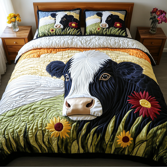 Milk Meadow 3-Piece Quilted Bedding Set NCU0DK6317