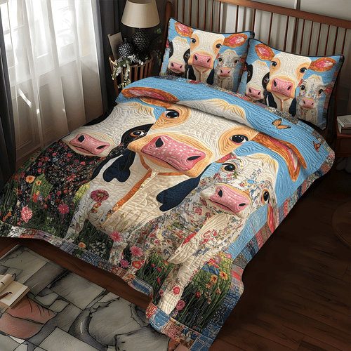 Milkmaid's Marvel 3-Piece Quilted Bedding Set NCU0TH1379