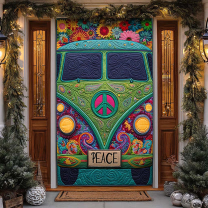 Mint Van Harmony Quilted Door Cover NCU0XD1617