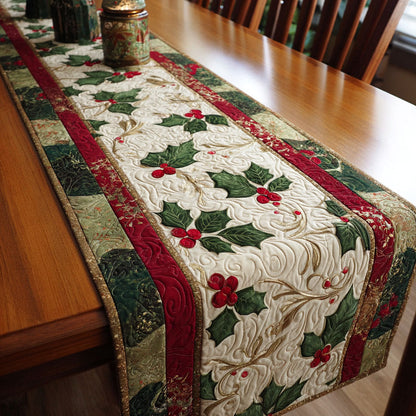 Mistletoe Dream Quilted Table Runner NCU0TV223
